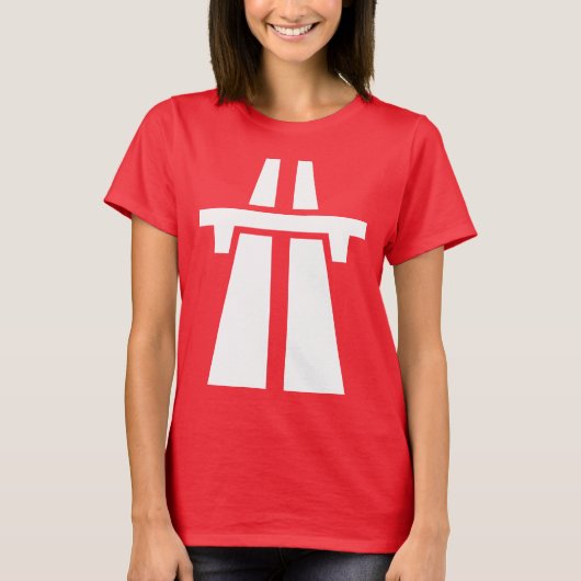 Autobahn, Autobahn, Autobahn - Weiß T-Shirt (Vorderseite)