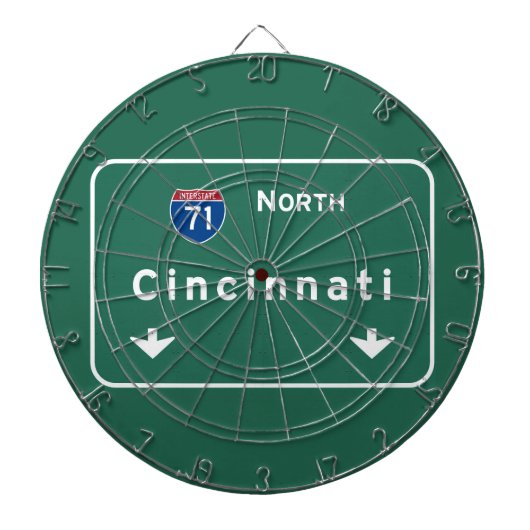 Autobahn-Autobahn Cincinnatis Ohio oh: Dartscheibe (vorne)