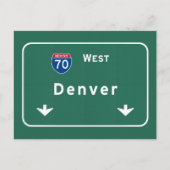 Autobahn-Autobahn Denvers Colorado Co: Postkarte (Vorderseite)