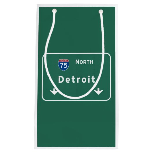 Autobahn-Autobahn Detroits Michigan MI: Kleine Geschenktüte (Vorderseite)