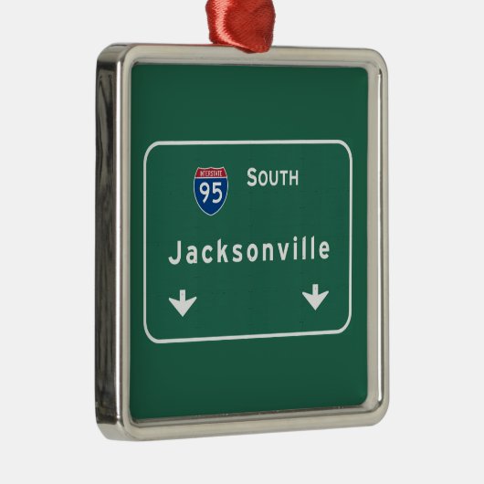 Autobahn-Autobahn Jacksonvilles Florida: Ornament Aus Metall (Rechts)