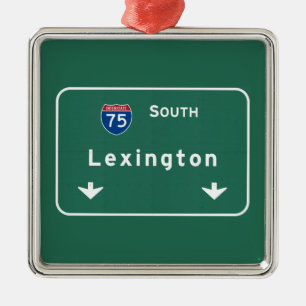Autobahn-Autobahn Lexingtons Kentucky KY: Silbernes Ornament