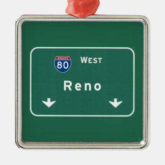 Autobahn-Autobahn Reno Nevada Nanovolt: Ornament Aus Metall