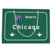 Autobahn-Autobahn-Straße Chicagos Illinois: Große Geschenktüte (Rückseite)
