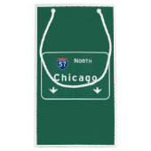 Autobahn-Autobahn-Straße Chicagos Illinois: Kleine Geschenktüte (Rückseite)