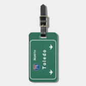 Autobahn-Autobahn Toledos Ohio oh: Gepäckanhänger (Vorderseite vertikal)