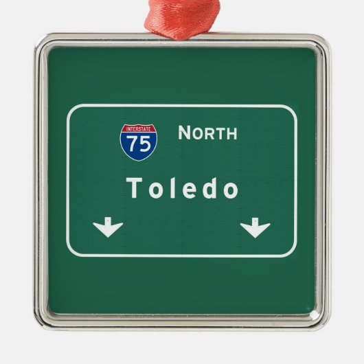 Autobahn-Autobahn Toledos Ohio oh: Ornament Aus Metall (Vorne)