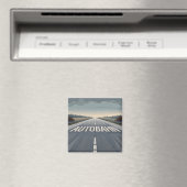 Autobahn Endlose Straßenperspektive Kunst Magnet (In Situ (Geschirrspüler))