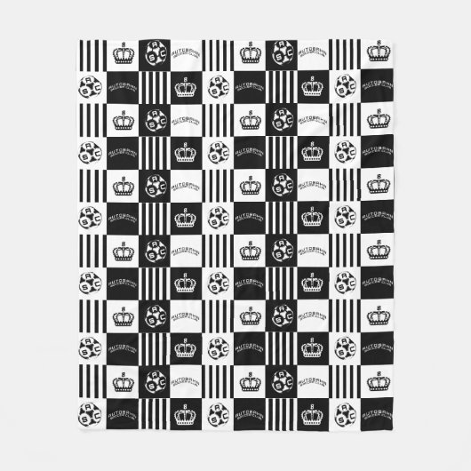 Autobahn Fußball-Blanket Fleecedecke (Vorderseite)