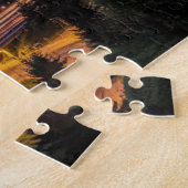 Autobahn I-5 und Innenstadt Seattle bei Dämmerung Puzzle (Seite)