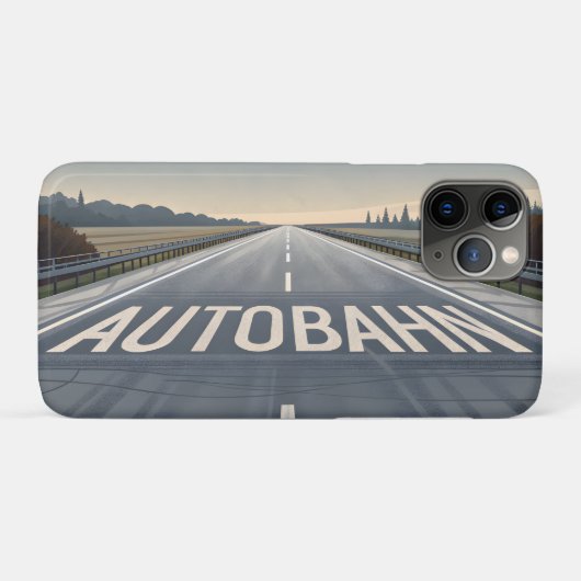 Autobahn Infinite Road Perspective Art Case-Mate iPhone Hülle (Rückseite (Horizontal))
