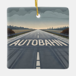Autobahn Infinite Road Perspective Art Keramikornament