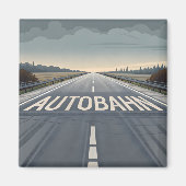 Autobahn Infinite Road Perspective Art Magnet (Vorne)