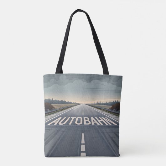 Autobahn Infinite Road Perspective Art Tasche (Rückseite)