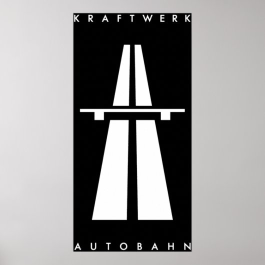 Autobahn Kraftwerk Inspiriert Poster (Vorne)