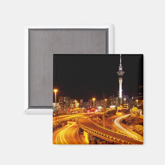 Autobahn nach Auckland Magnet (Vorderseite/Rückseite)