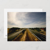 Autobahn Postkarte (Vorne/Hinten)