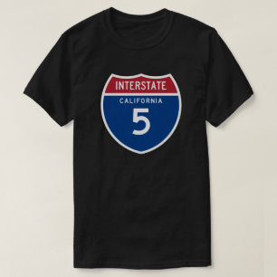 Autobahn-Schild Kaliforniens CA I-5 - T-Shirt