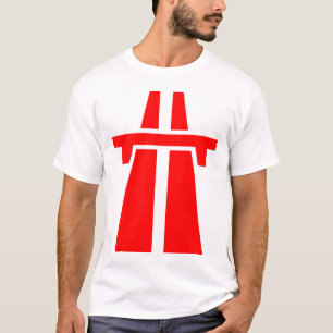 Autobahn, Schnellstraße, Autobahn - Rot T-Shirt