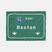 Autobahn-Straße Bostons Massachusetts MA: Fleecedecke (Vorderseite (Horizontal))