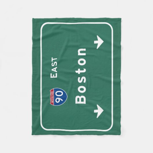Autobahn-Straße Bostons Massachusetts MA: Fleecedecke (Vorderseite)