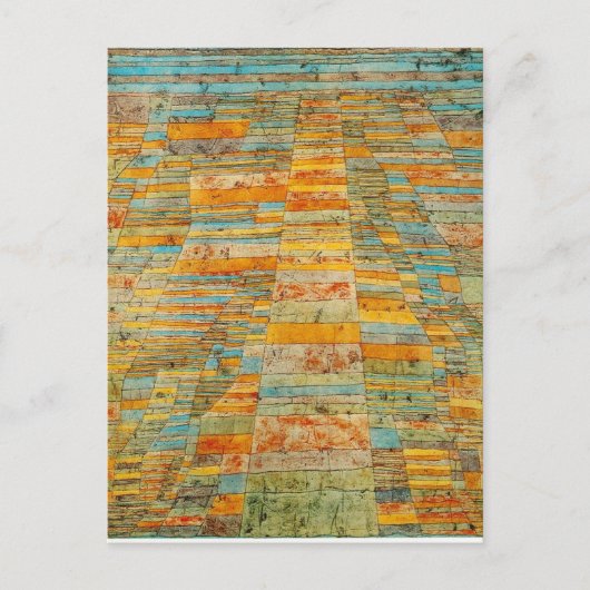 Autobahn und Autobahnen von Paul Klee Postkarte (Vorderseite)