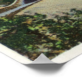 Autobahn und Eisenbahntunnels bei Bonneville Poster (Ecke)