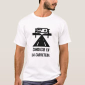 Autobahn und Text: Concir en la carretera T-Shirt (Vorderseite)