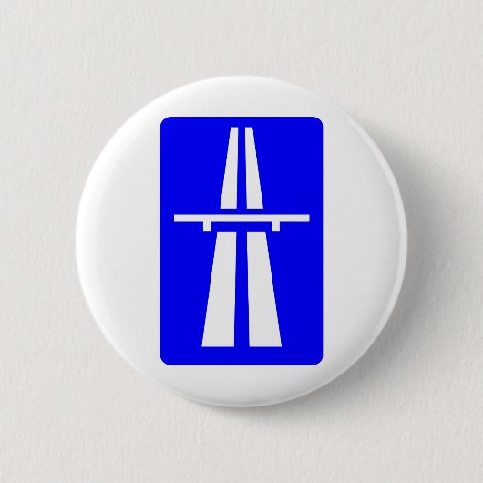 Autobahn-Zeichen Button (Vorderseite)