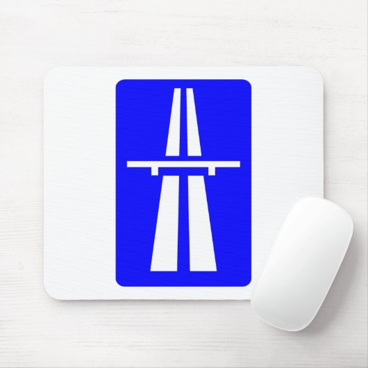 Autobahn-Zeichen Mousepad (Mit Mouse)