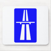 Autobahn-Zeichen Mousepad (Vorne)