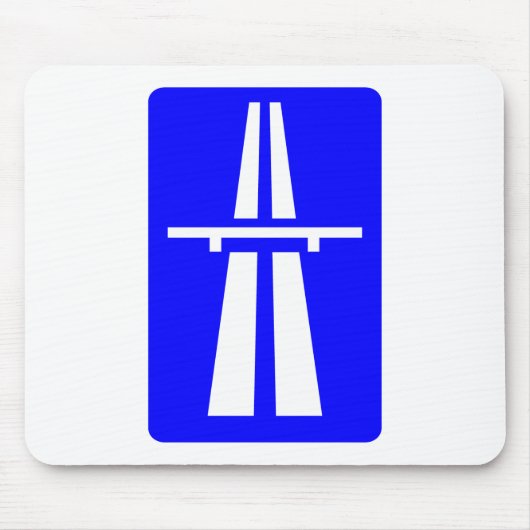 Autobahn-Zeichen Mousepad (Vorne)