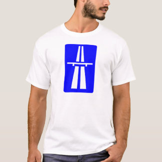 Autobahn-Zeichen T-Shirt
