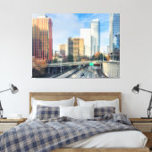 Autobahn zur Stadt Leinwanddruck (Insitu (Schlafzimmer))