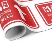 Autobahnabfahrt Mars Geschenkpapier (Rolleneckpunkt)