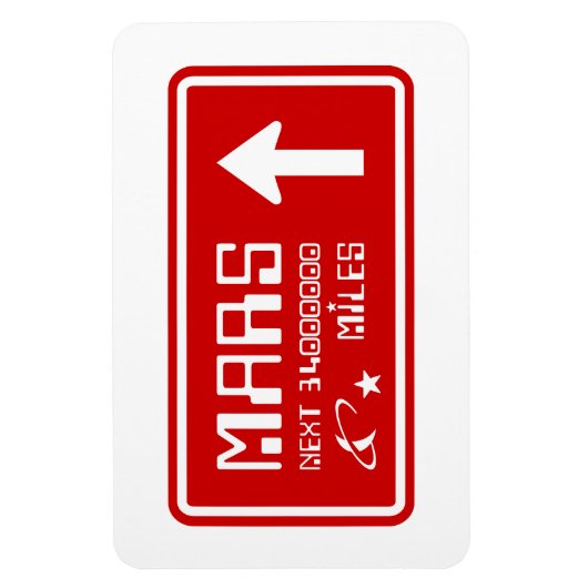 Autobahnabfahrt Mars Magnet (Vertikal)