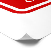 Autobahnabfahrt Mars Poster (Ecke)