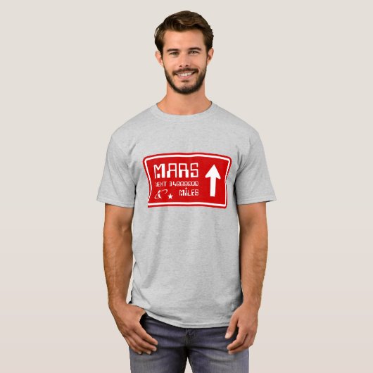 Autobahnabfahrt Mars T-Shirt (Vorne ganz)