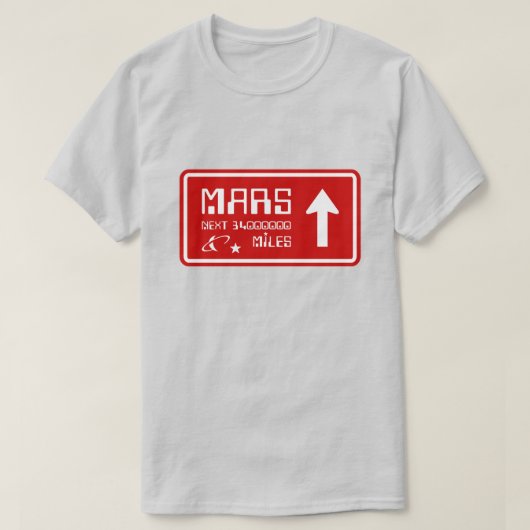 Autobahnabfahrt Mars T-Shirt (Design vorne)