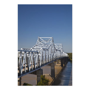Autobahnbrücke I-20 über den Fluss Mississippi, Fotodruck