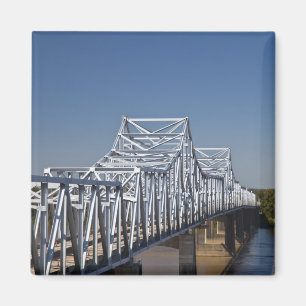 Autobahnbrücke I-20 über den Mississippi-Fluss, Magnet
