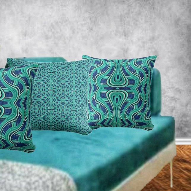 Autobahnen II Kissen (This Highways Throw Pillow has two different sides, for a variety of looks to your decor!)