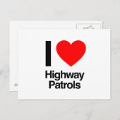 Autobahnpatrouillen in Liebe Postkarte (Vorne/Hinten)