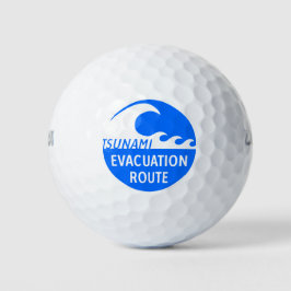 Autobahnschild Evakuierung Golfball