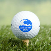 Autobahnschild Evakuierung Golfball (Insitu T-Shirt)