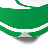 Autobahnzeichen gerecycelt poster (Ecke)