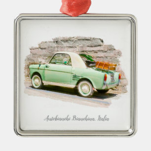 Autobianchi Bianchina Minicar aus Italien Ornament Aus Metall