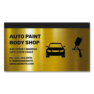 Autobody Paint Shop Magnetische Visitenkarte