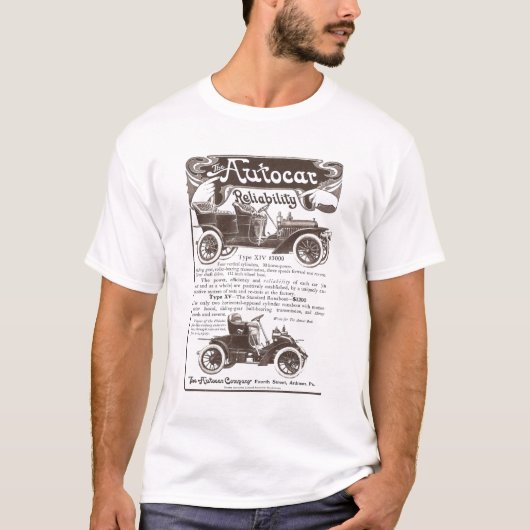 Autocarzeitschriften-Anzeigen-T - Shirt 1907 (Vorderseite)