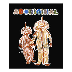 autochthoner Kunst-Petroglyph-Symbol Fotodruck